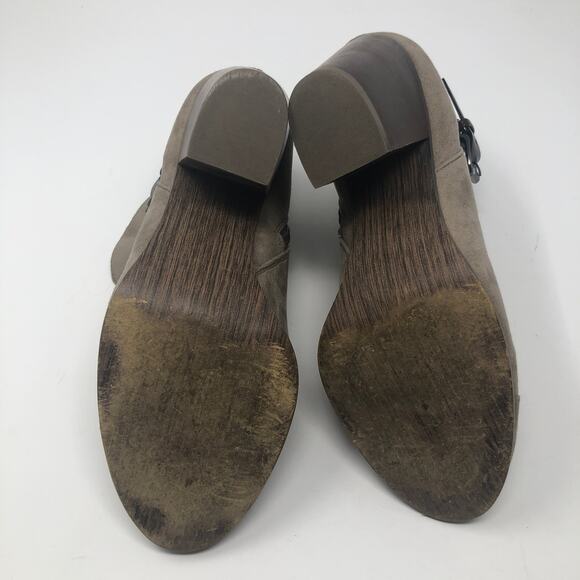 Carlos Santana Harvest Faux Suede Heel Booties Size 10 - Picture 9 of 9